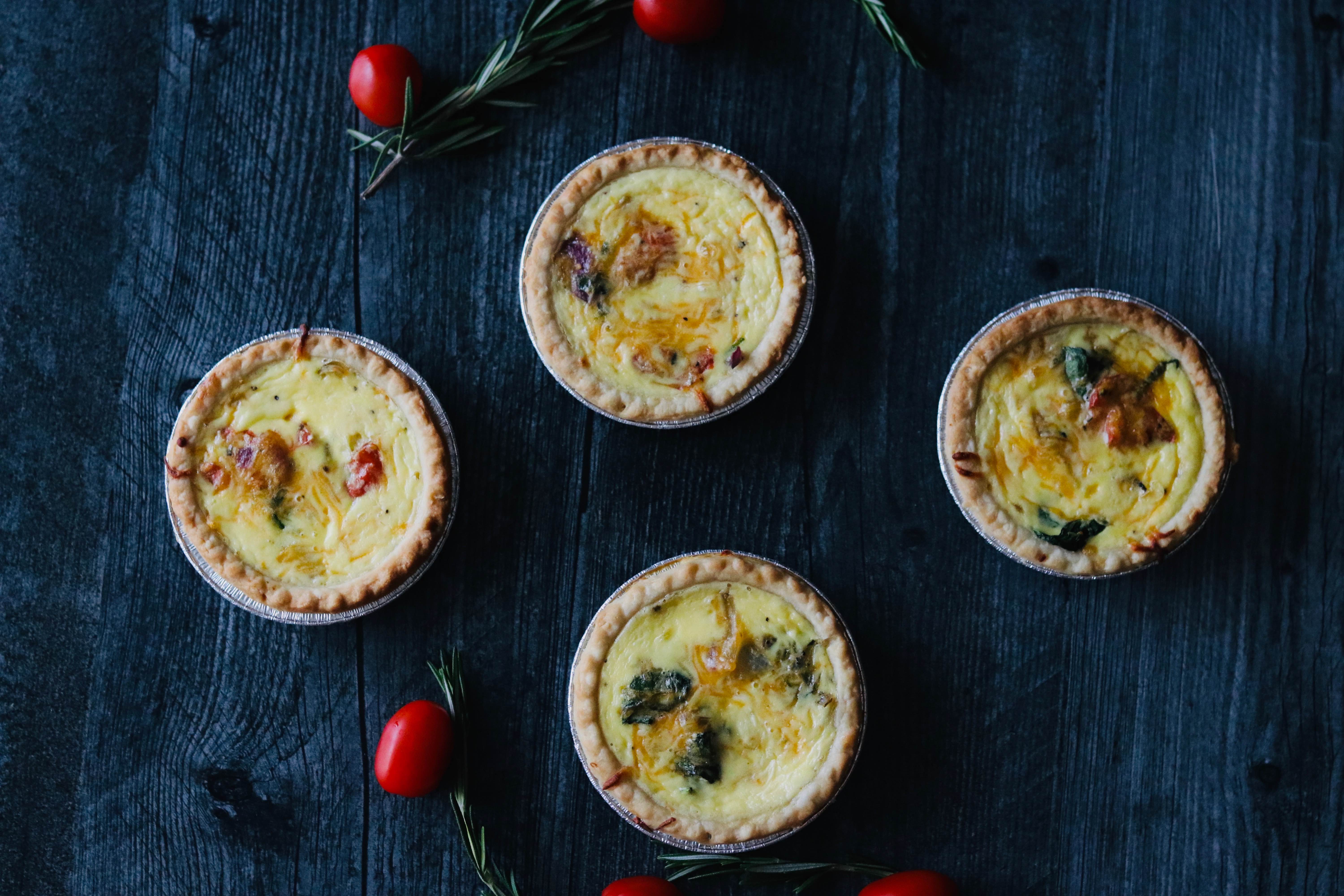 Golden quiche fresh from the oven